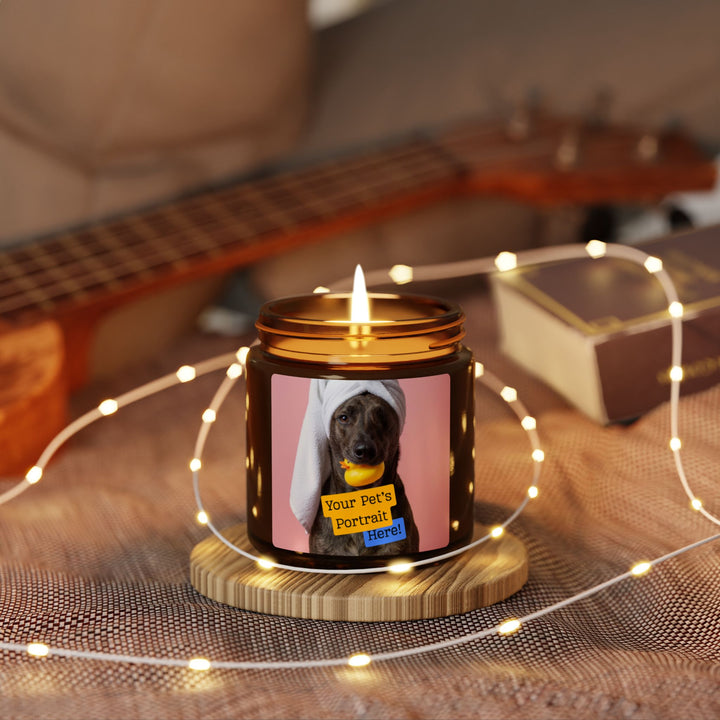 Scented Soy Candle (Multi-Size, Amber Jar)