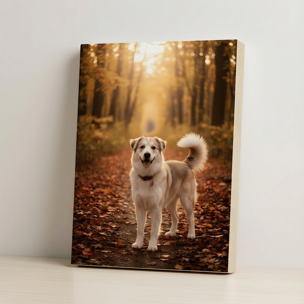 Mockup canvas #view-dog