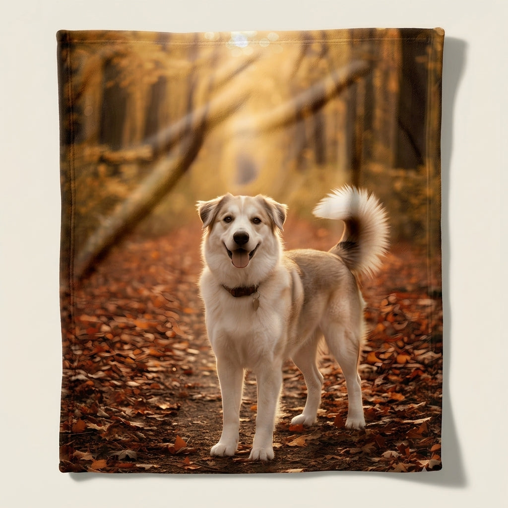 Mockup blanket #view-dog