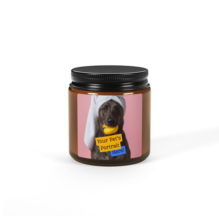 Scented Soy Candle (Multi-Size, Amber Jar)