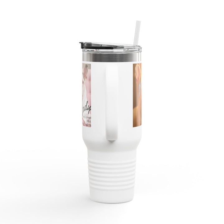 40oz Insulated Tumbler with Custom Pet Portrait