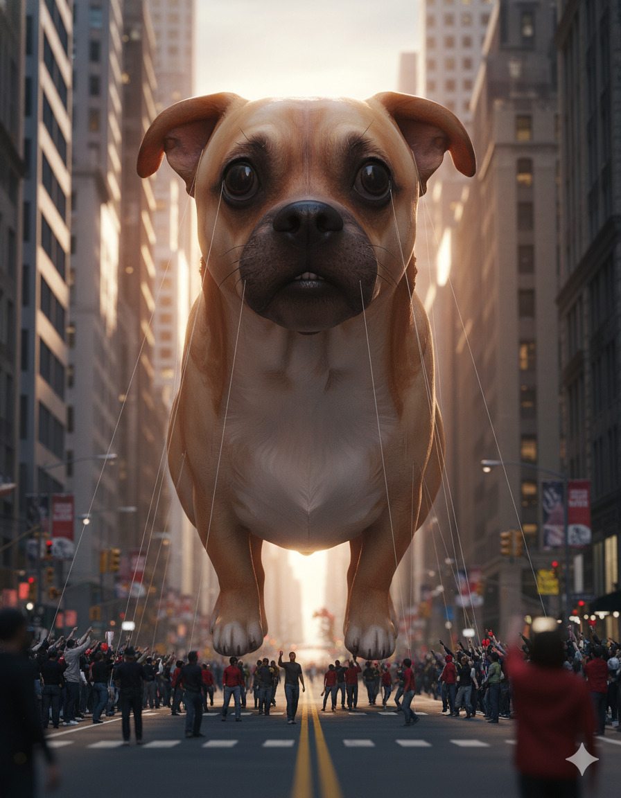 Thanksgiving Day Parade Float Pet Portrait