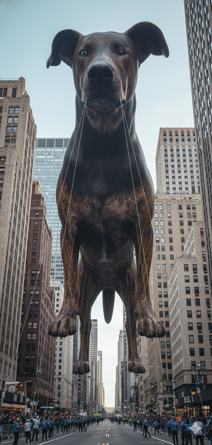 Thanksgiving Day Parade Float Pet Portrait