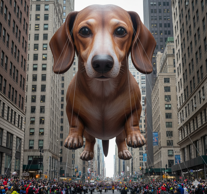 Thanksgiving Day Parade Float Pet Portrait