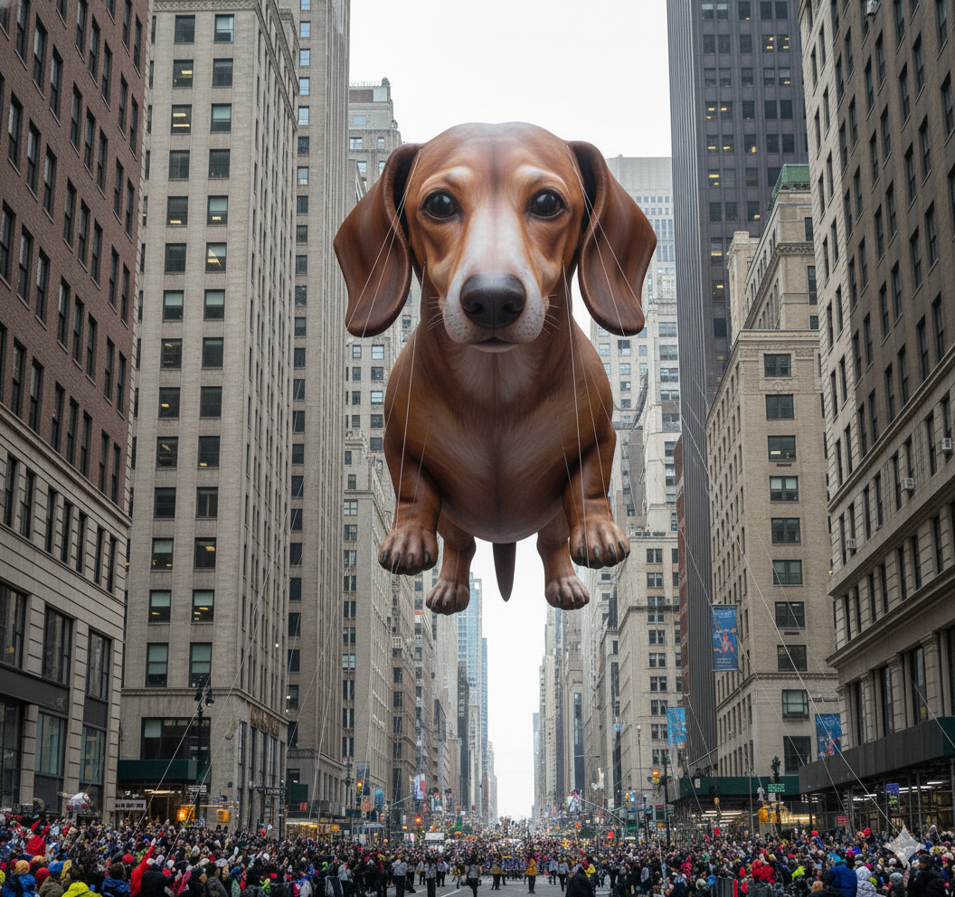 Thanksgiving Day Parade Float Pet Portrait