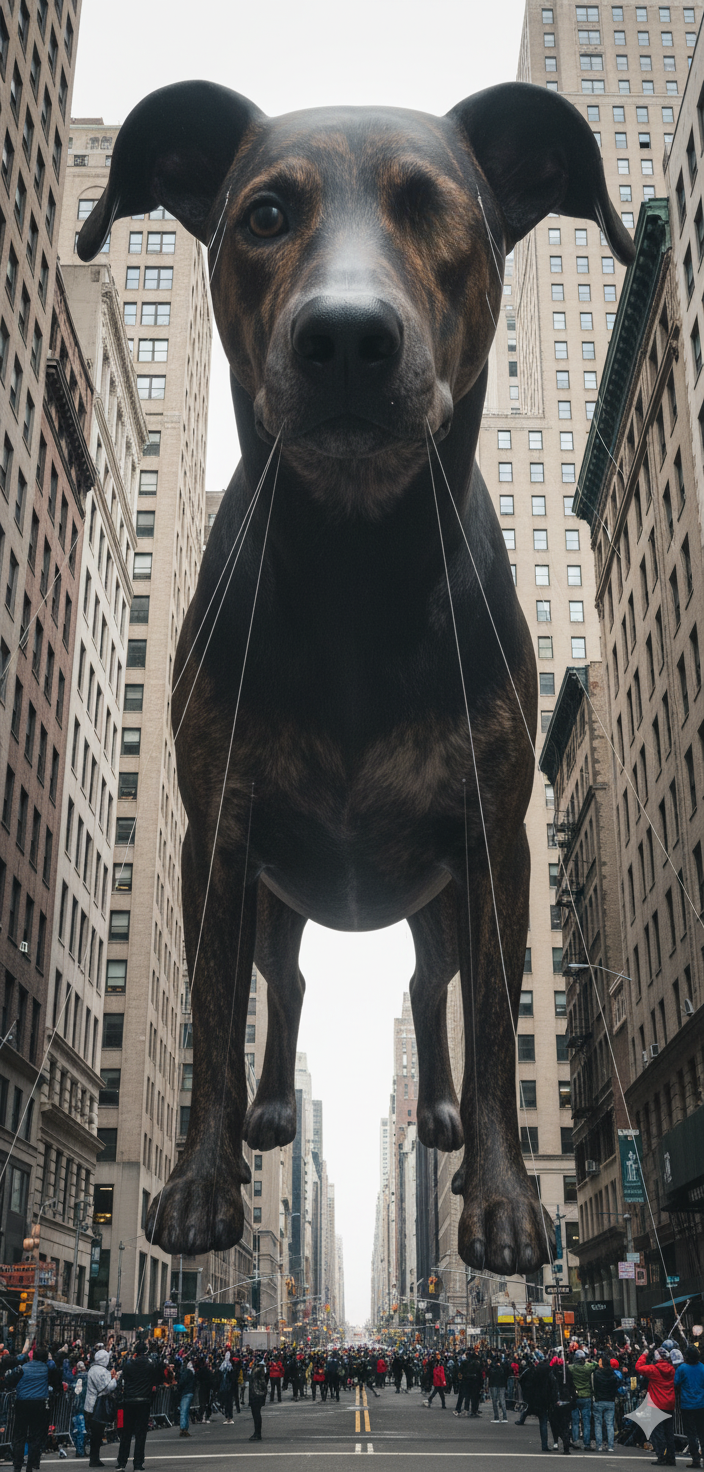 Thanksgiving Day Parade Float Pet Portrait