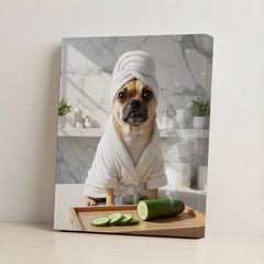 Mockup canvas #view-dog