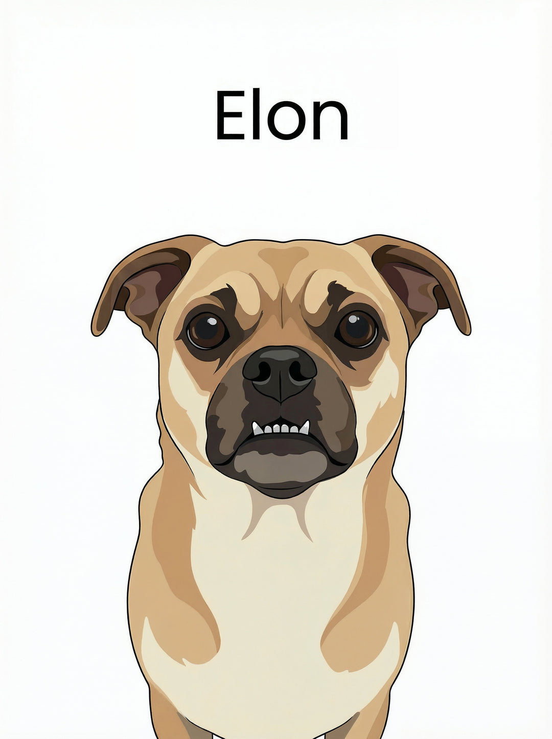 Pet Portrait Canvas Print + 5 Digital Files