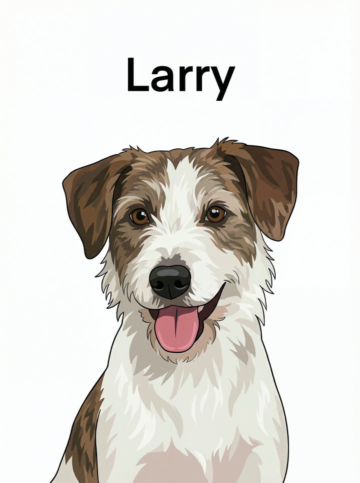 Pet Portrait Canvas Print + 5 Digital Files