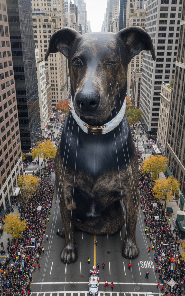 Thanksgiving Day Parade Float Pet Portrait